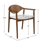 Augusta - Burl Dining Chair - Brown,White