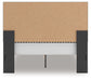 Zuraleus - Upholstered Panel Platform Bed With Roll Slats