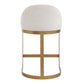 Ira - Counter Stool - Gold / Ivory