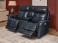View - Power Reclining Loveseat With Console, Power Headrest & Lumbar