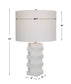 Ascent - White Geometric Table Lamp