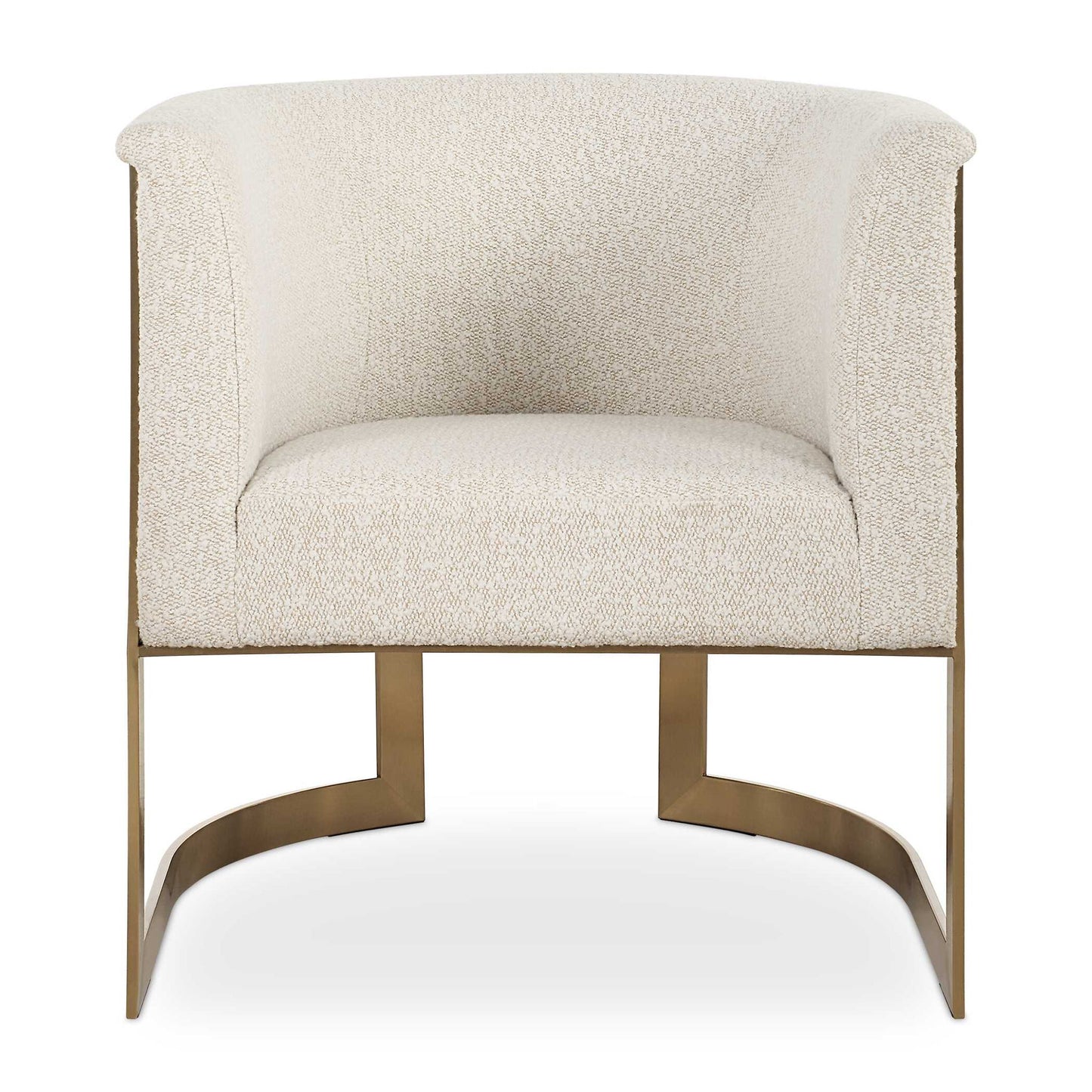 Bellina - Plush Barrel Chair - Gold