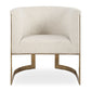 Bellina - Plush Barrel Chair - Gold