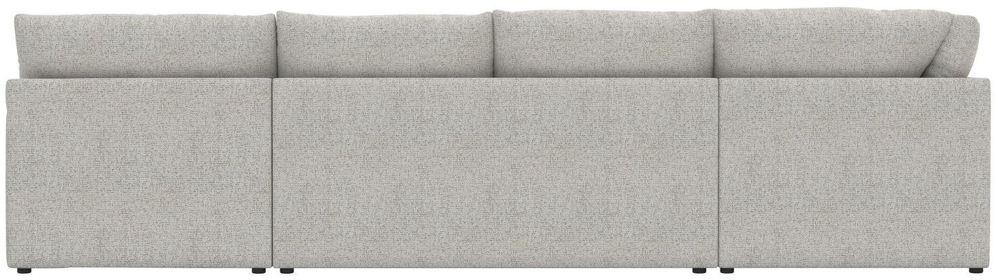 Tori - Sectional With Comfort Coil Seating, Cocktail Ottoman And Accent Pillows Included