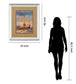 The Beginning Of The Evening By Marilyn Hageman - Mirror Framed Print Wall Art - Light Brown