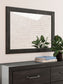Hollivern - Dresser And Mirror - Dark Gray