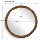 Cleveland - Round Burl Wood Mirror - Woodtone