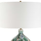 Mihaela - Drip Glaze Table Lamp - Blue / Green