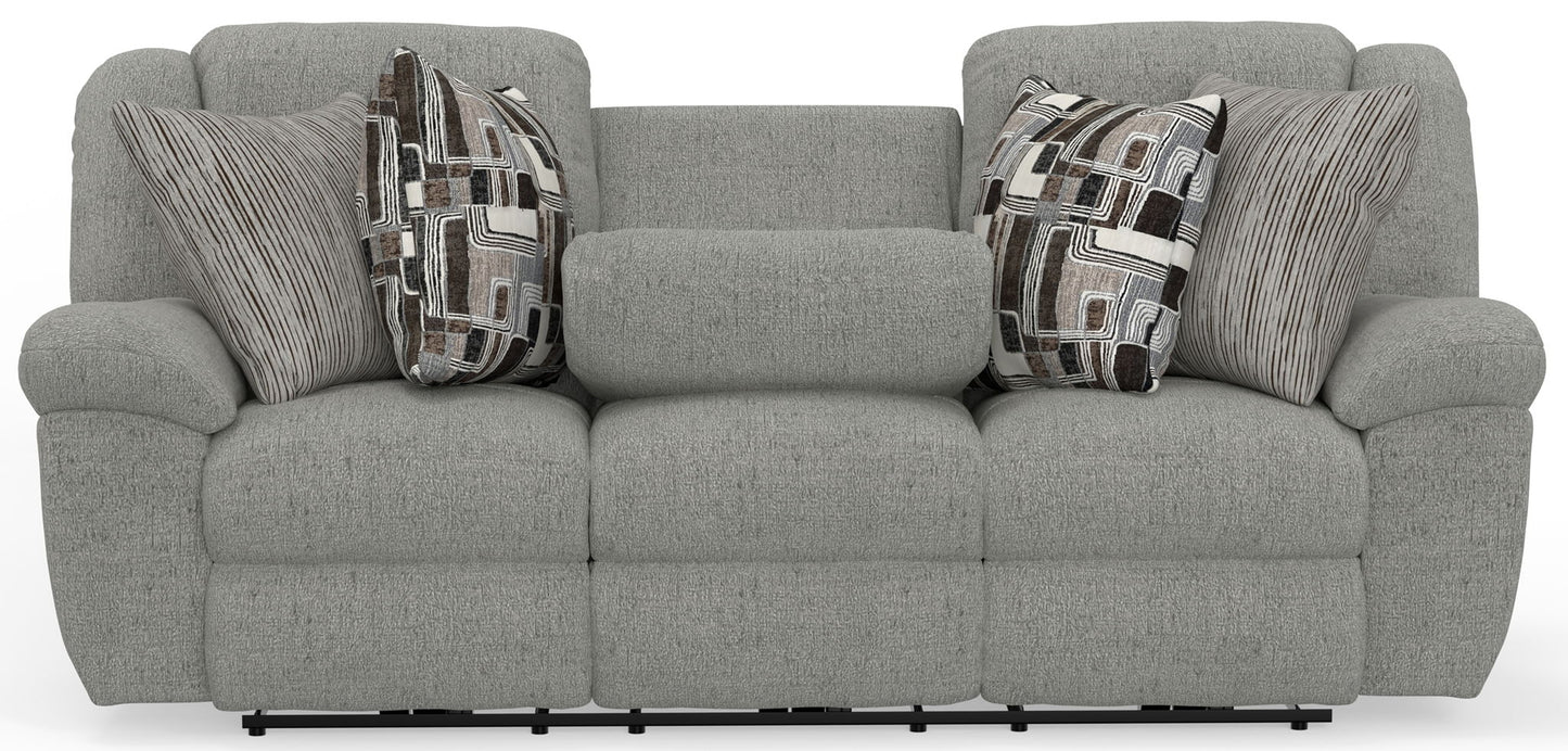 Trifecta - Sofa With 3 Recliners and Drop Down Table