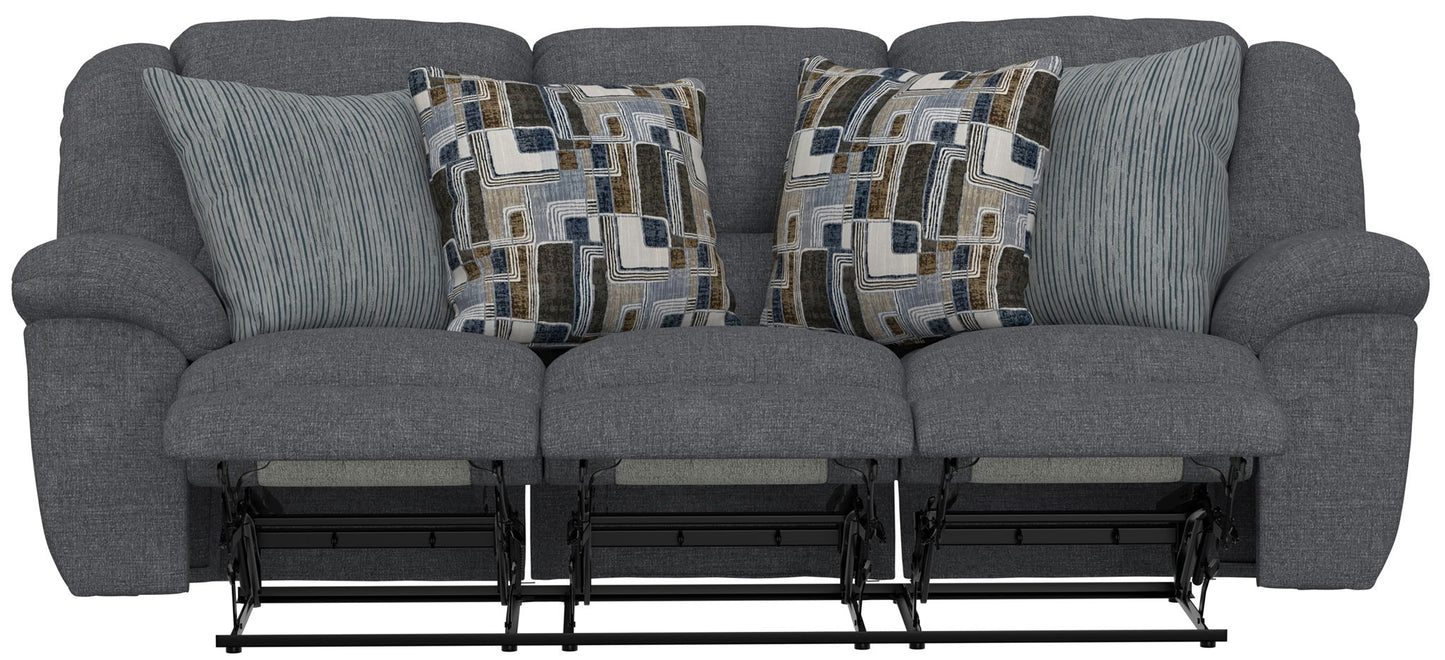 Trifecta - Sofa With 3 Recliners and Drop Down Table