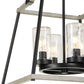 Edgecomb - 4 Light Indoor-Outdoor Pendant - Black / Gray