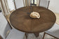 Athens - Round Dining Table - Chocolate Brown