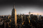 Goodnight Ny By Cad Design (Framed Small) - Dark Gray