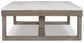 Loyaska - Rectangular Cocktail Table - Brown / Ivory