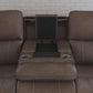 Carter - Power Reclining Sofa With Console & Power Headrests & Lumbar - Cappuccino