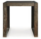 Dreggan - Square End Table - Brown