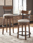 Valebeck - Tall Upholstered Swivel Barstool