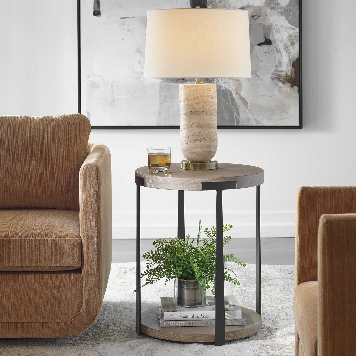 Palisade - Round Side Table - Natural