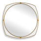 Estella - Round Mirror - Gold / White