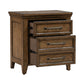Carolina Park - Nightstand With Charging Station - Brown