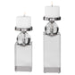 Lucian - Candleholders (Set of 2) - Nickel