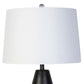 Obsidian Drift Concrete & Crystal Table Lamp (Set of 2) - Black Grain Concrete / Clear Crystal