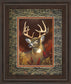 Deer Portrait Double Matted - Framed Print Wall Art - Red