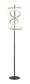 "Helix Radiance" LED Metal Floor Lamp - Matte Black