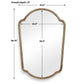 Naomi - Mirror - Antique Brass