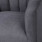 Cuthbert - Modern Swivel Chair - Dark Gray