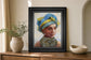 22x26 Soulful Beauty I By Donna Brooks - Light Blue