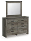 Frandern - Bookcase Panel Bedroom Set