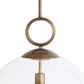 Calix - Large Blown Glass 1 Light Pendant - White
