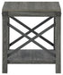 Freedan - Square End Table - Grayish Brown