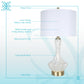 Crystal Shell Capiz Shell & Metal Table Lamp (Set of 2) - White Shell / Soft Gold
