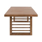 Shaker Lakes - Double Pedestal Table Set - Harvest Brown