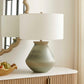 Natrone - Table Lamp - Brown,Gray,Green