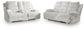 Rhines Falls - 2 Pc. - Power Reclining Sofa And Loveseat - Alloy
