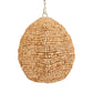 Kauri - 1 Light Wooden Bead Pendant - Brass / Woodtone