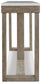Loyaska - Sofa Table - Brown / Ivory