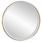 Crofton - Lighted Brass Round Mirror