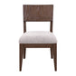 Cascade Falls - Panel Back Side Chair - Satin Espresso