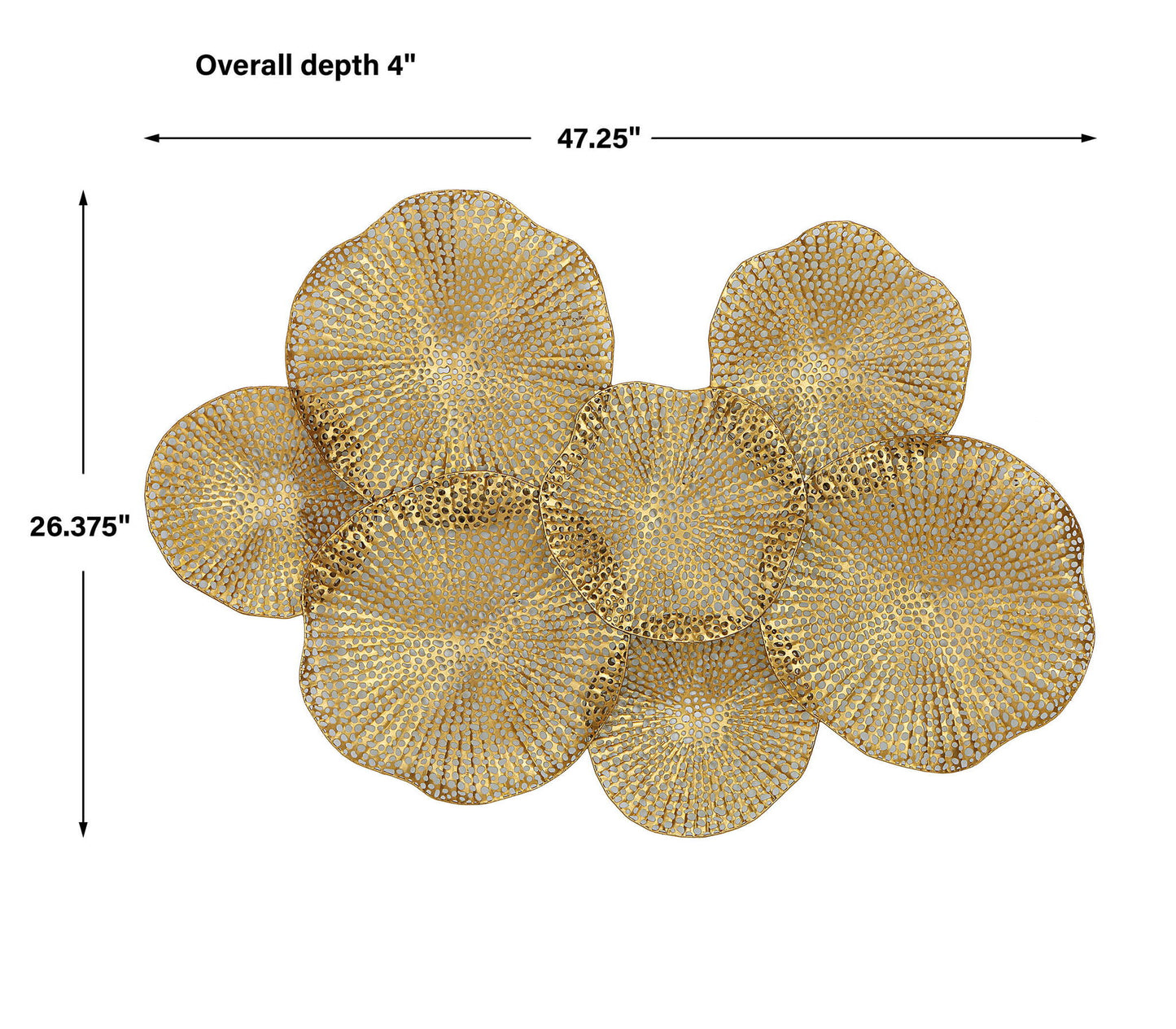 Ripley - Gold Metal Wall Art