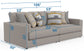 Trevor - 2 Piece Extra Deep Oversized Sofa