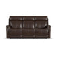 View - Power Reclining Sofa With Console, Power Headrest & Lumbar
