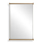 Scroll - Rectangular Mirror - Brass / Gold