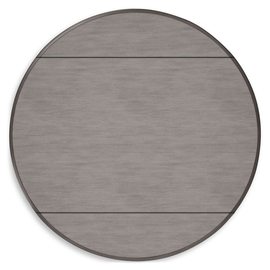 Shullden - Round Drm Drop Leaf Table - Gray