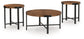 Crosstrail - Occasional Table Set (Set of 3) - Brown