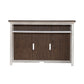 River Place - Entertainment Hutch - Riverstone White & Tobacco
