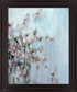 Petal Mist - 28" x 34" Framed Wall Art - Light Blue